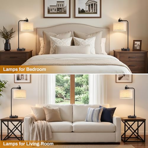 Black Table Lamp Set of 2
