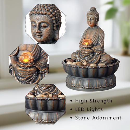 Tabletop Water Fountain with Buddha