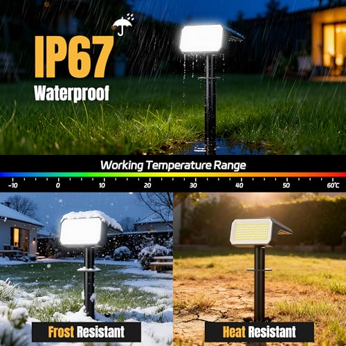 Solar Spot Lights Outdoor Waterproof (10 Count)