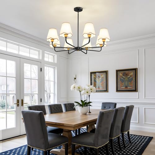 Modern Black and Gold Chandelier 8