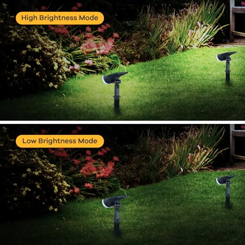 Solar Spotlight Outdoor Waterproof Dusk to Dawn Cool White 10 Pack (10 Count)