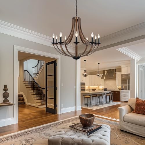 Rustic Chandeliers for Dining Room Light Fixture