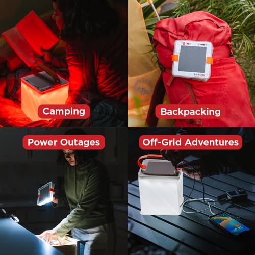 Survivor Inflatable Solar LED Camping Lantern & Dual Phone Charger