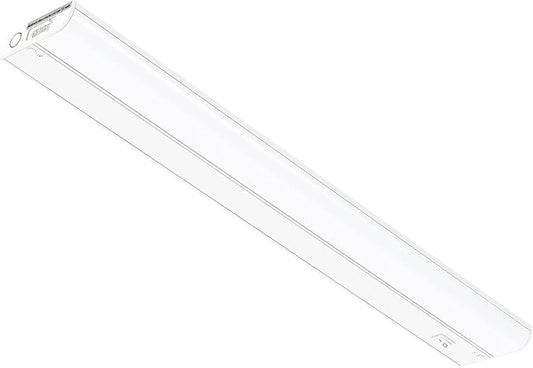 Inlight 24-inch Hardwired Only LED Under Cabinet Lighting, Soft White(3000K), Dimmable, Matte White Finished, ETL Listed, IN-0201-13-WH