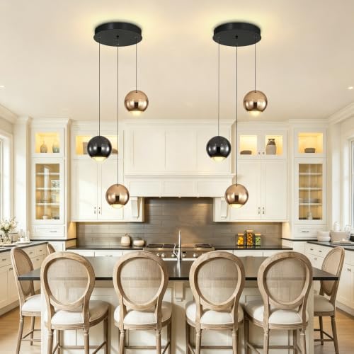 3 Light Cluster Pendant Lights Hanging Chandelier for Kitchen Island