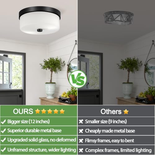 Black Flush Mount Ceiling Light Fixtures