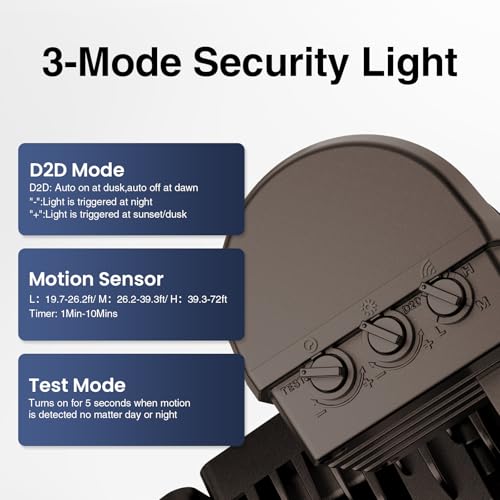 75W LED Flood Light Motion Sensor Outdoor