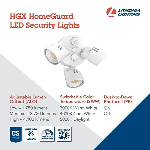 HomeGuard 3 Light LED Outdoor Flood Lights