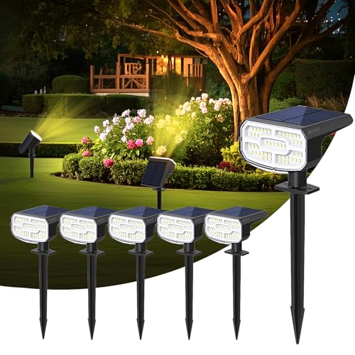 Solar Spot Lights Outdoor Waterproof (6 Count)