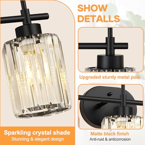 Matte Black Vanity Light