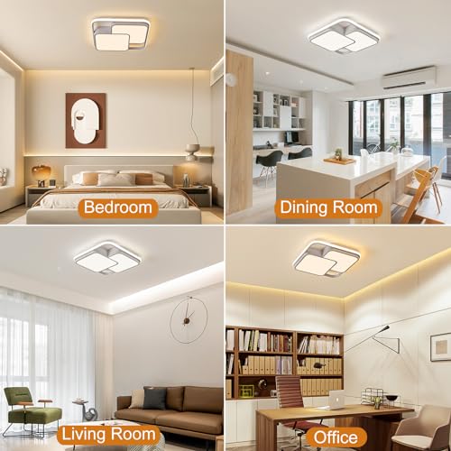 Square LED Ceiling Light with Remote