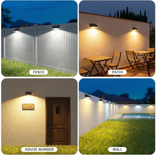 Solar Fence Lights 12 Pack (12 Count)