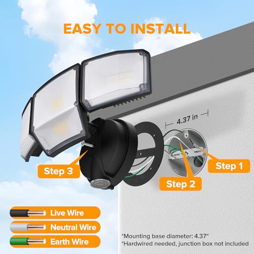 80W Dusk to Dawn Flood Lights Outdoor