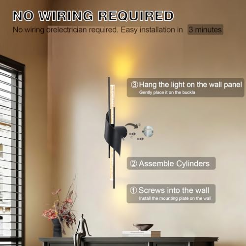 Battery Operated Wall Sconces Set of 2 (2 Count)