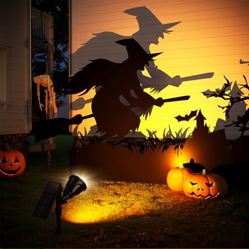 Solar Spot Lights Outdoor Spotlight 18 LED Waterproof Landscape Spotlight for Garden Lawn Backyard Patio Porch Wall Deck Garage (2 Count)