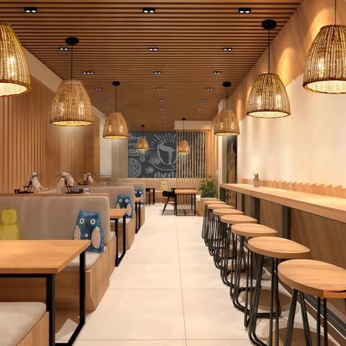 13.8" Rattan Pendant Light