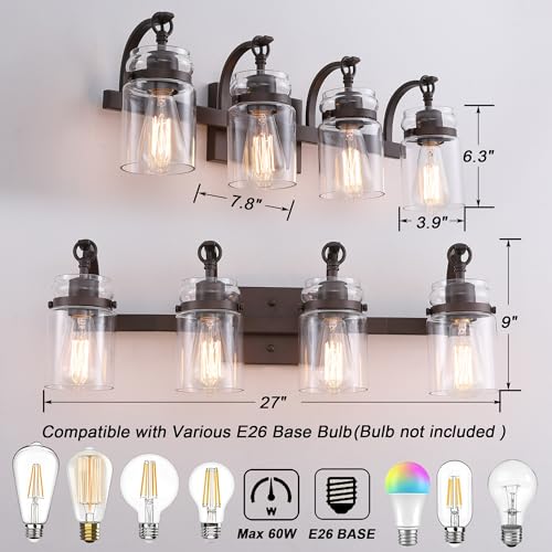 4 Light Bathroom Vanity Light (4 Count)