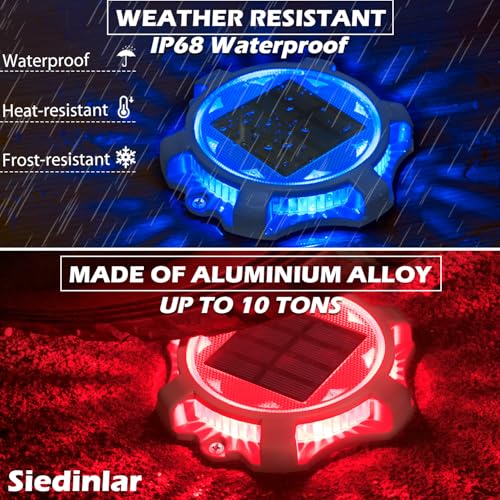Solar Deck Lights Outdoor (4 Count)