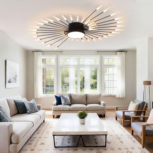 50.4 Inch Modern LED Flush Mount Ceiling Light