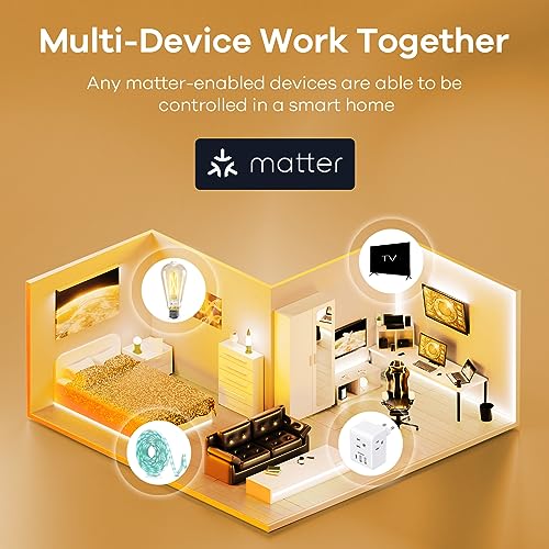Matter Smart Edison Light Bulbs (4 Count)