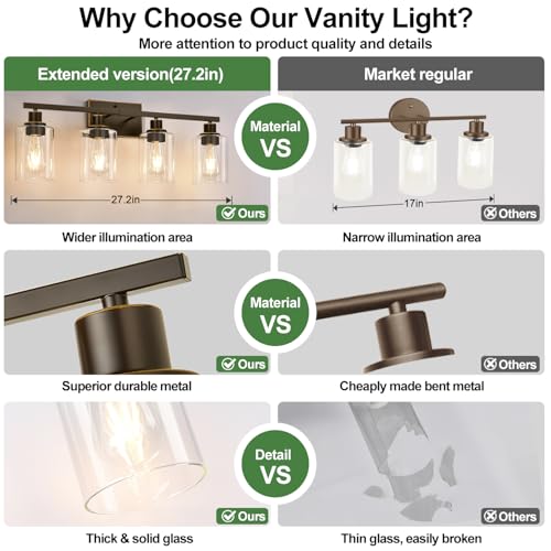 4 Light Bathroom Light Fixtures