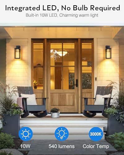 Large Exterior Lighting Fixtures Wall Mount for House (2 Count)