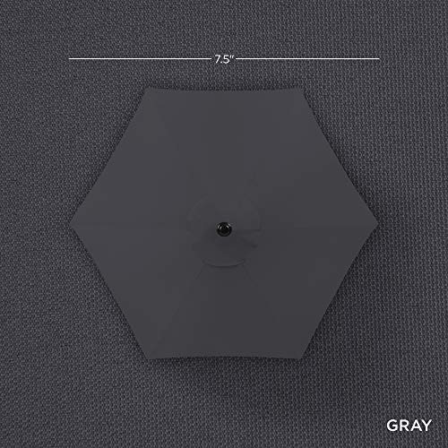 7.5ft Solar Umbrella LED Lighted Patio Umbrella
