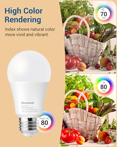 1600LM Dimmable LED Bulbs (4 Count)