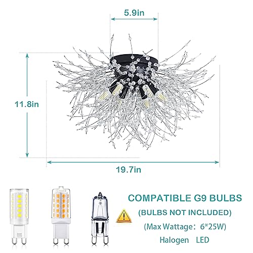 Black Ceiling Light Fixture