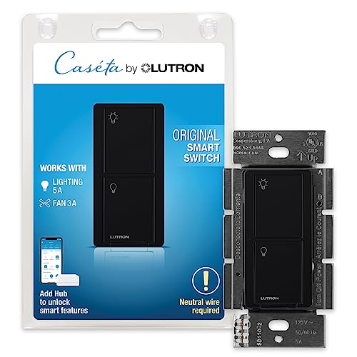 Caseta Smart Light Switch for Lighting and Fans