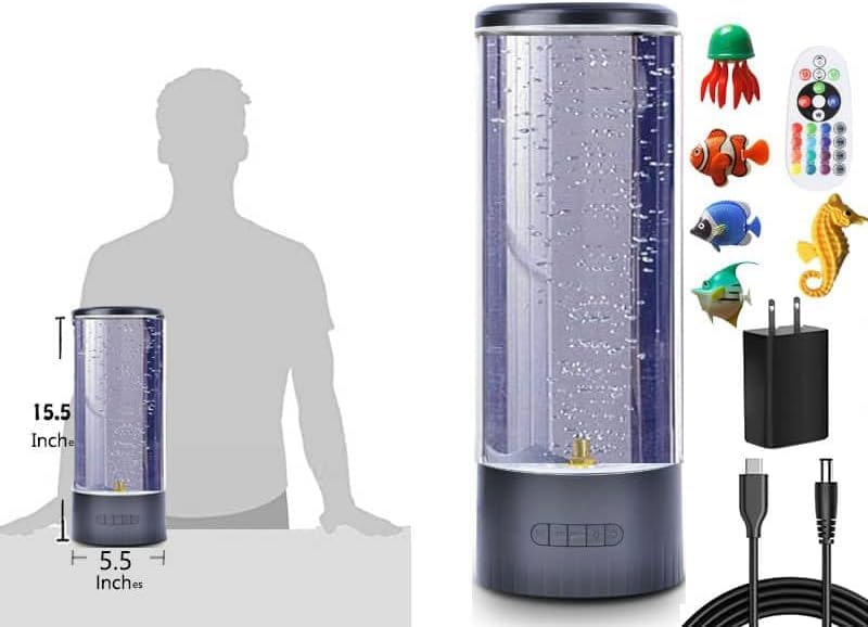 Sensory Bubble Tube Table Lamp (5.5*5.5*15.5)