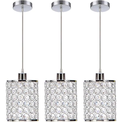 3 Pack Crystal Pendant Light (3 Count)