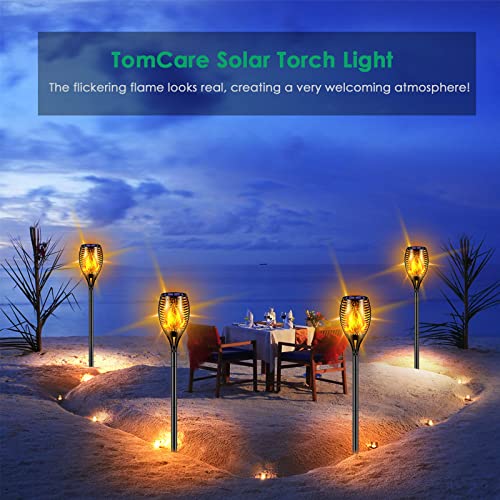 Flickering Flame Solar Torch Lights Outdoor (4 Count)
