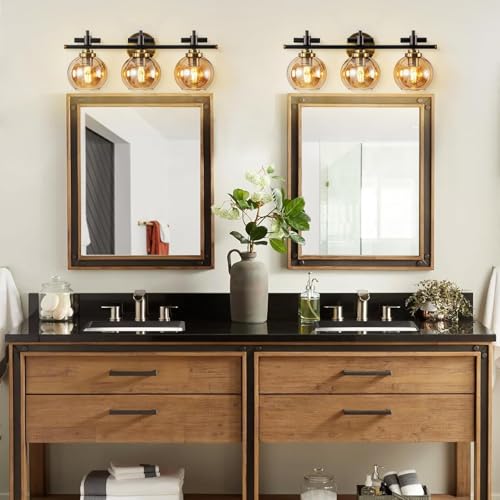 2 Pack Amber Glass Shades Globes (2 Count)