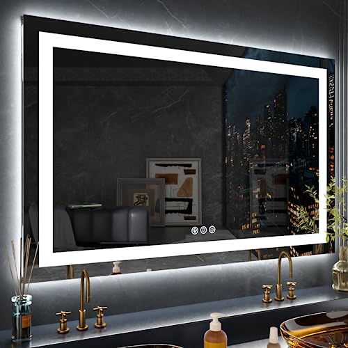 60"X28" RGB LED Bathroom Mirror with Lights