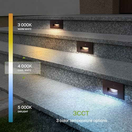 LED Recessed Step Light Fixture (4 Count)