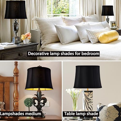 Black Lamp Shades Set of 2 (2 Count)
