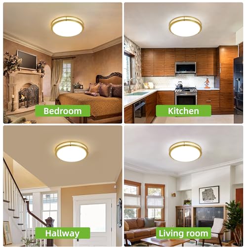 16 inch Dimmable LED Flush Mount Ceiling Light Fixture