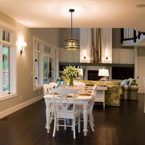 12.6'' Drum Pendant Light Fixture Hanging