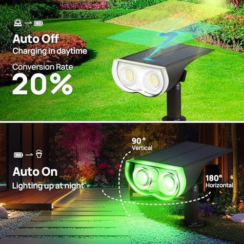 Solar Spot Lights Outdoor (4 Count)