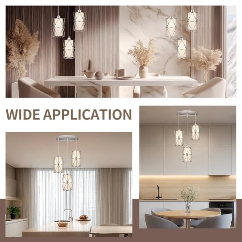 Brushed Nickel 3 Light Chandelier