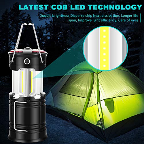 4 Pack Camping Lanterns Camping Essentials Tent Lights Camping Accessories (4 Count)