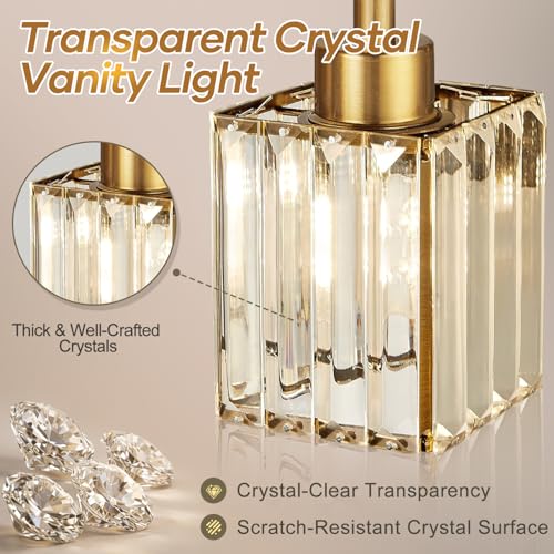 Modern Crystal Bathroom Vanity Light 3