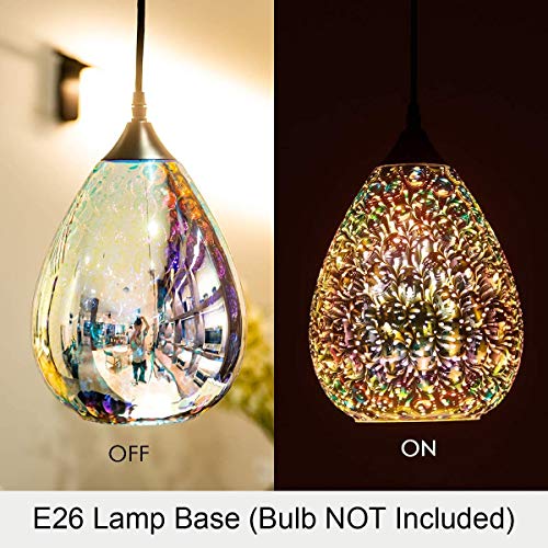 Modern 3D Pendant Lights Kitchen Island 2 Pack (2 Count)