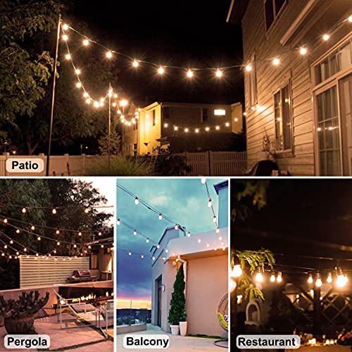 2 Pack x 27Ft Outdoor String Lights (54 Foot)