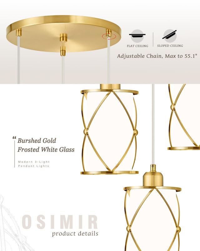 Brushed Gold Pendant Light Fixtures