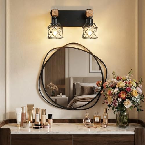 2 Light Farmhouse Vanity Light Fixture