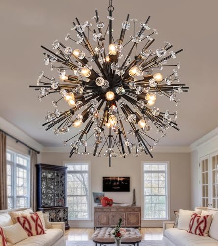 Black Crystal Chandelier