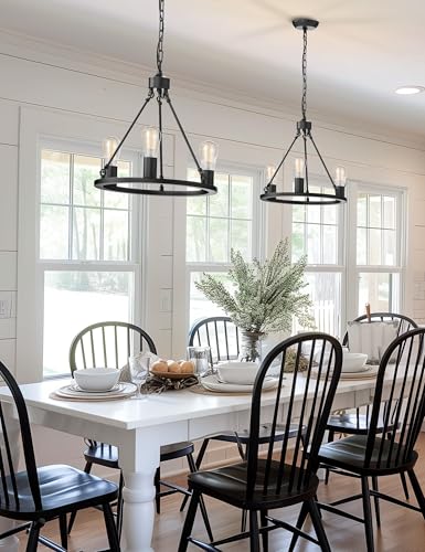 Wagon Wheel Chandelier (3 Count)