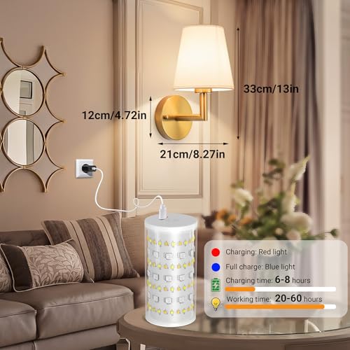 Battery Operated Wall Sconce (2 Count)